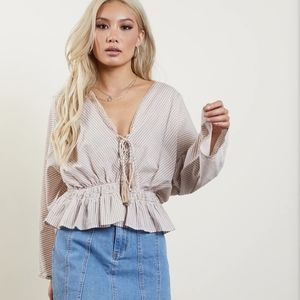 NWOT Light pink blouse